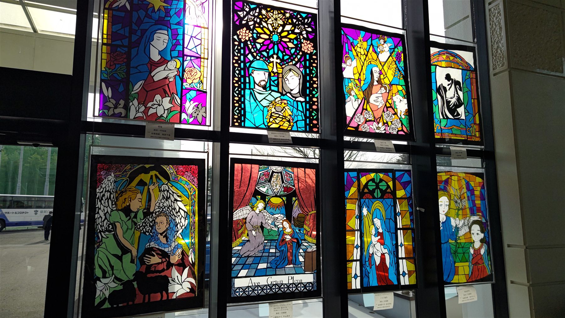 ステンドグラス展示